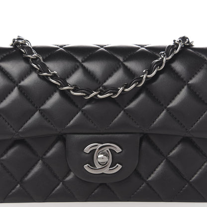 Chanel Lambskin Quilted Mini Rectangular Flap Black 11 of 12