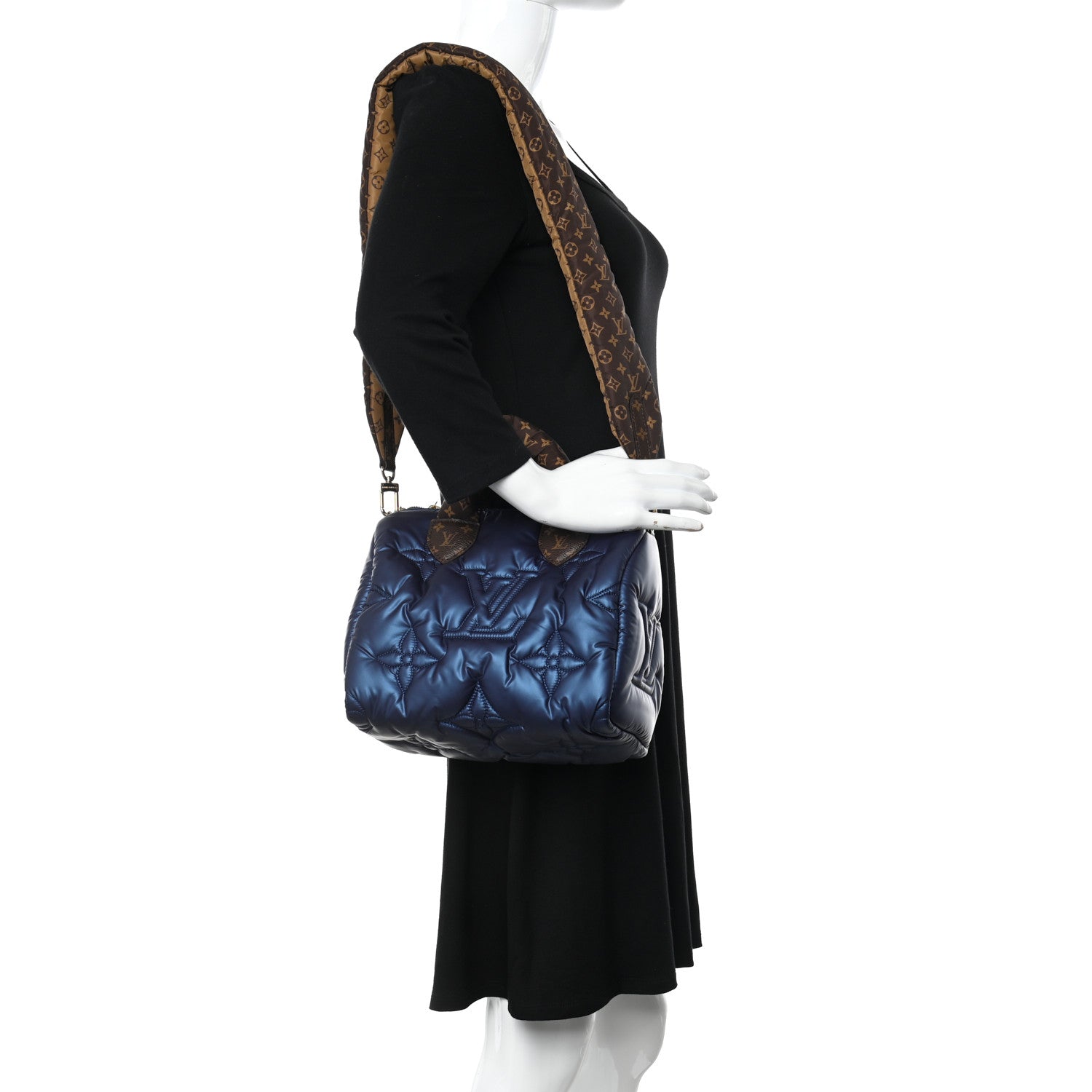 Louis Vuitton Econyl Mini Monogram Pillow Speedy Bandouliere 25 Navy 2 of 9
