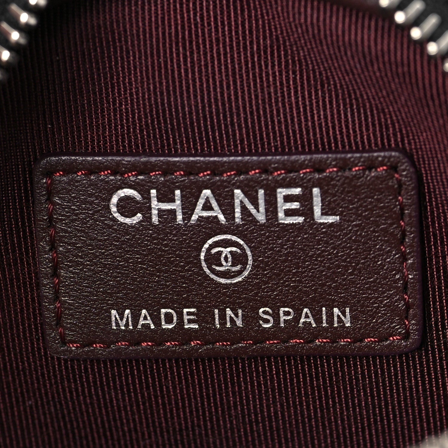 Chanel Lambskin Quilted Zip Around Classic Coin Purse Black 6 of 7