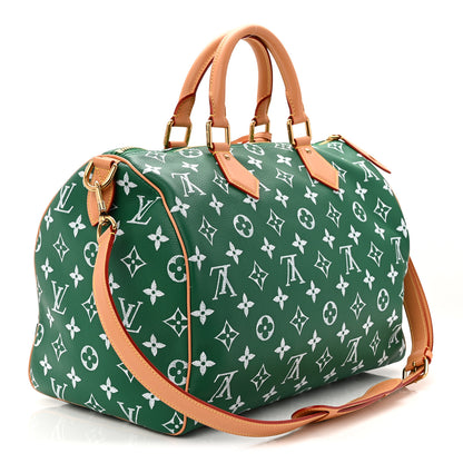 Louis Vuitton Calfskin Monogram Speedy P9 Bandouliere 40 Green 3 of 12