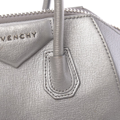 Givenchy Metallic Sugar Goatskin Mini Antigona Silver 12 of 27