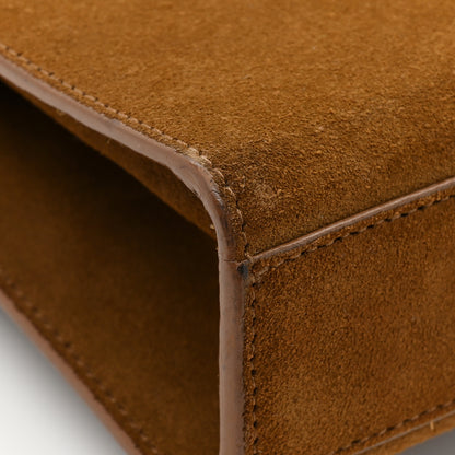 Saint Laurent Suede Fringe Small Monogram Satchel Light Ocre 11 of 14