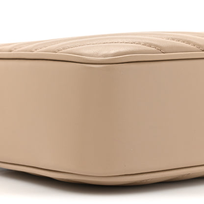 Saint Laurent Calfskin Matelasse Monogram Lou Camera Bag Dark Beige 10 of 12