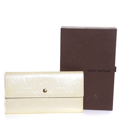 Louis Vuitton Vernis Porte Tresor International Wallet Perle 5 of 8