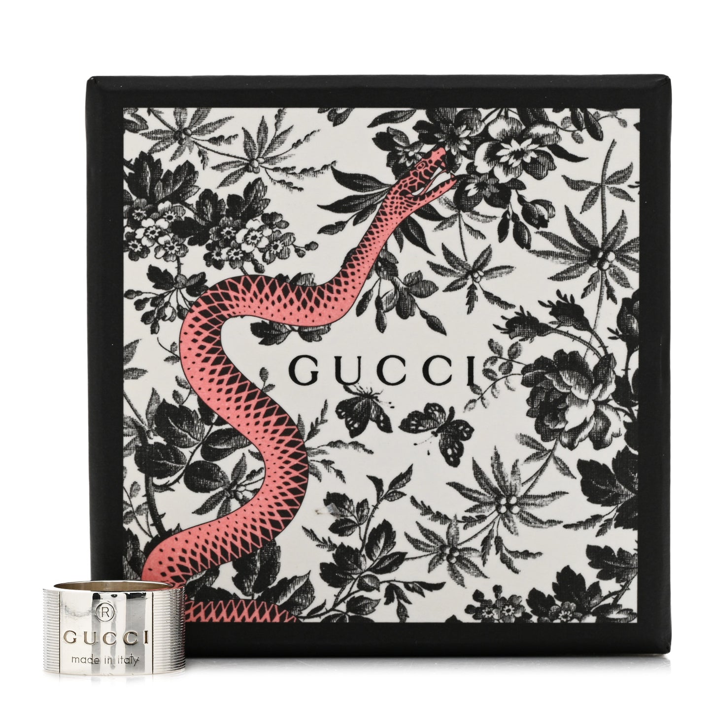 Sterling Silver 12mm Signature Band Ring 52 6