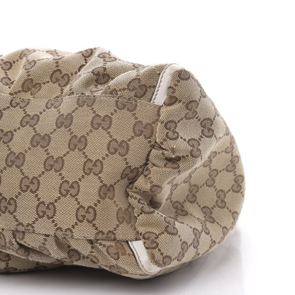 Gucci Monogram Large D Gold Hobo Off White 11 of 17