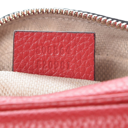 Gucci Pebbled Calfskin Small Soho Disco Bag Vibrant Red 7 of 8