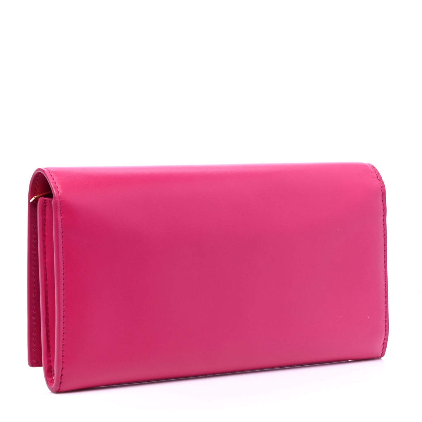 Calfskin Classic Large Marquage Flap Wallet Pink