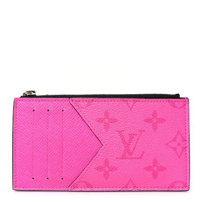 Louis Vuitton Taigarama Coin Card Holder Fuchsia 1 of 7