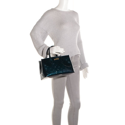 Louis Vuitton Vernis Wilshire PM Blue Nuit 4 of 7