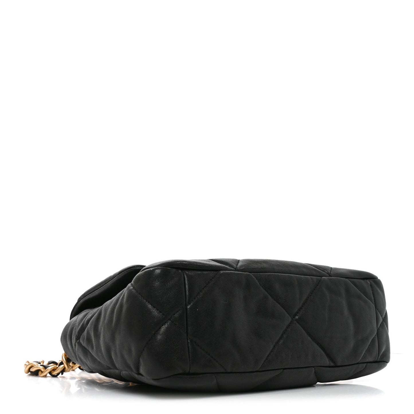 Goatskin Quilted Medium Chanel 19 Flap Black