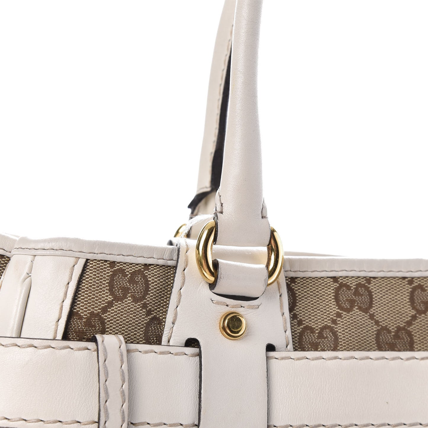 Monogram Medium GG Running Tote Off White