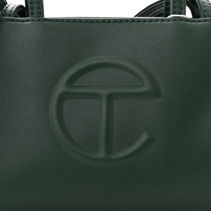 Telfar Vegan Leather Small Shopping Bag Dark Olive 8 of 11