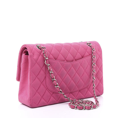 Chanel Iridescent Caviar Quilted Medium Double Flap Pink 2 of 12