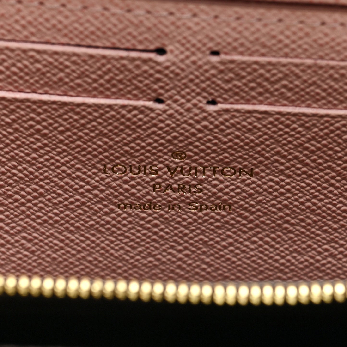 Damier Ebene Clemence Wallet Rose Ballerine