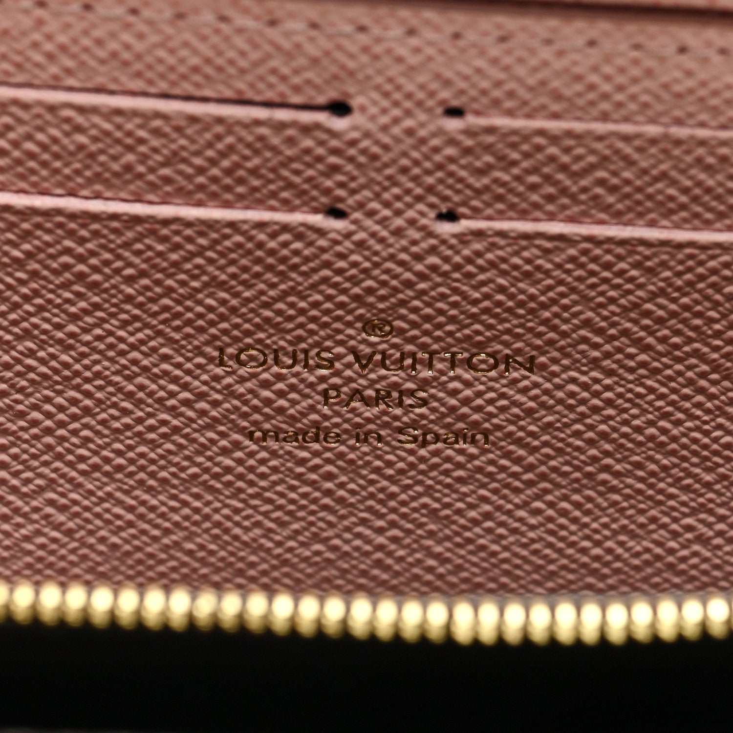 Louis Vuitton Damier Ebene Clemence Wallet Rose Ballerine 6 of 7