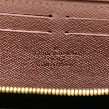 Louis Vuitton Damier Ebene Clemence Wallet Rose Ballerine 6 of 7