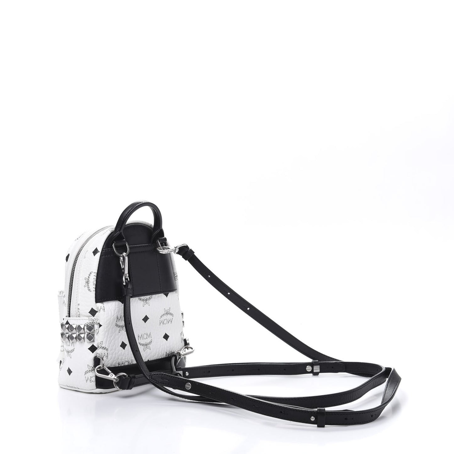 Visetos Studded X-Mini Bebe Boo Backpack White