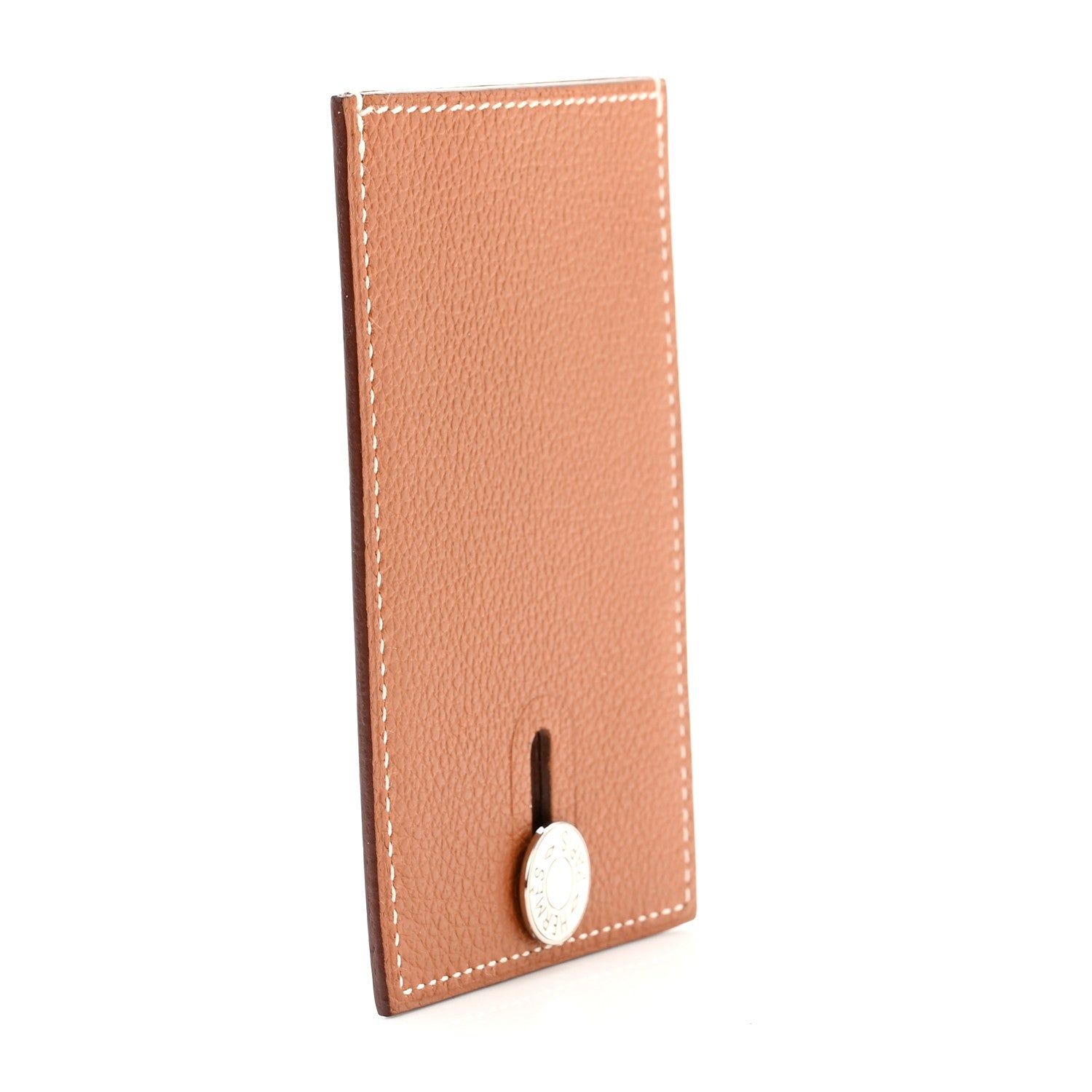 Hermes Epsom Diabolo Card Holder Case Gold 3 of 7