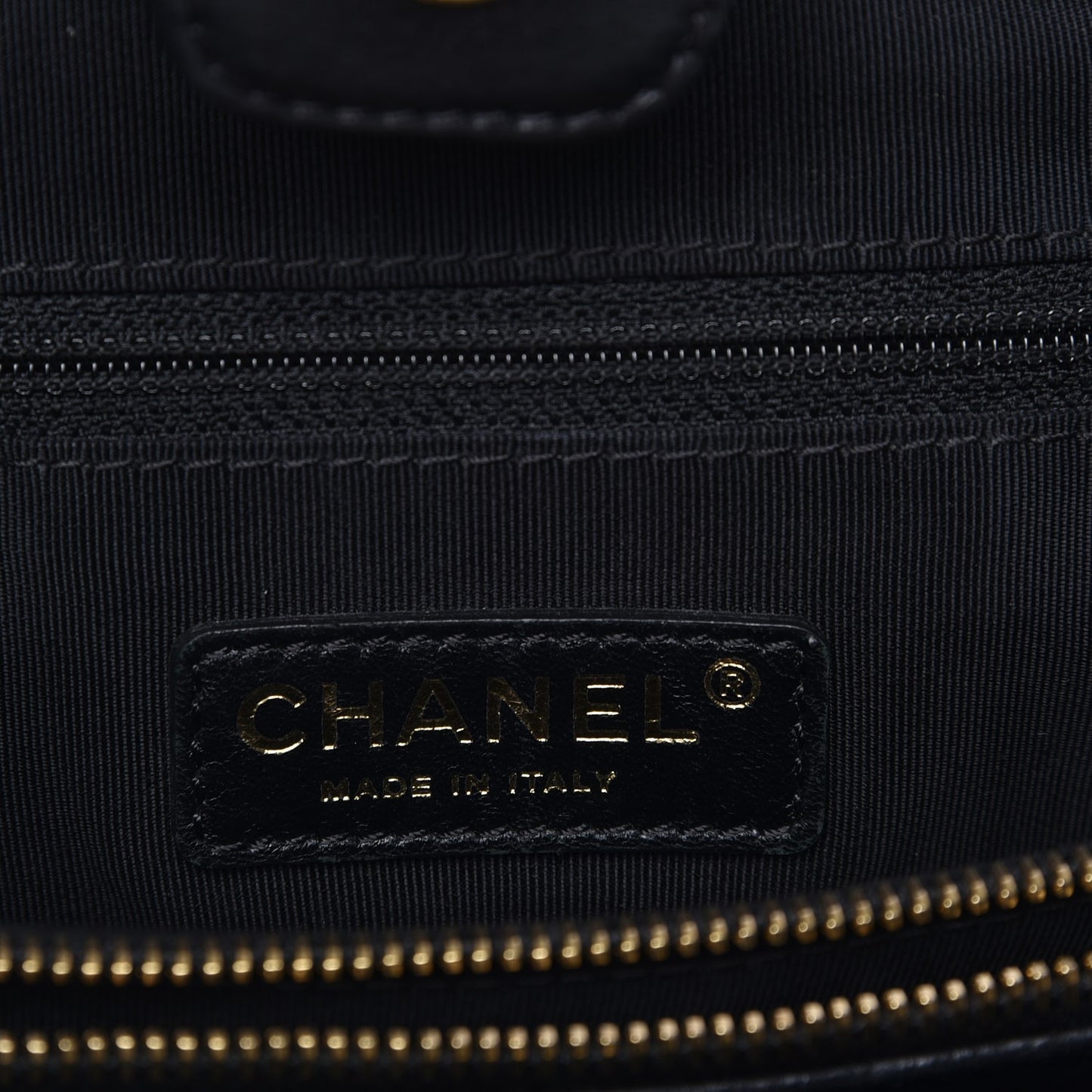 Calfskin Quilted Small Chain Me Tote Black