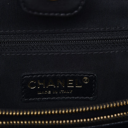 Chanel Calfskin Quilted Small Chain Me Tote Black 9 of 9