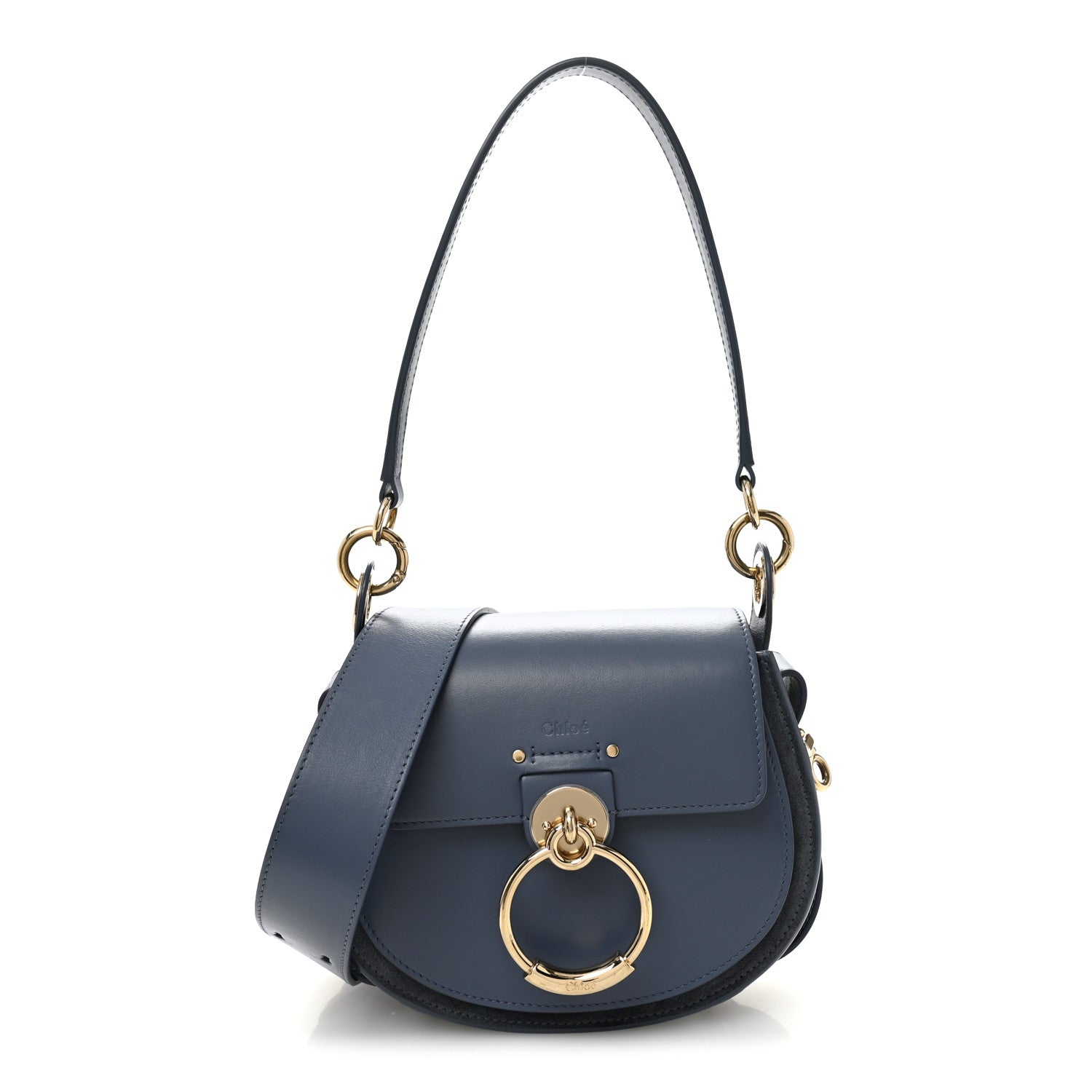 Chloe Calfskin Small Tess Bag Deep Ocean Blue 1 of 9