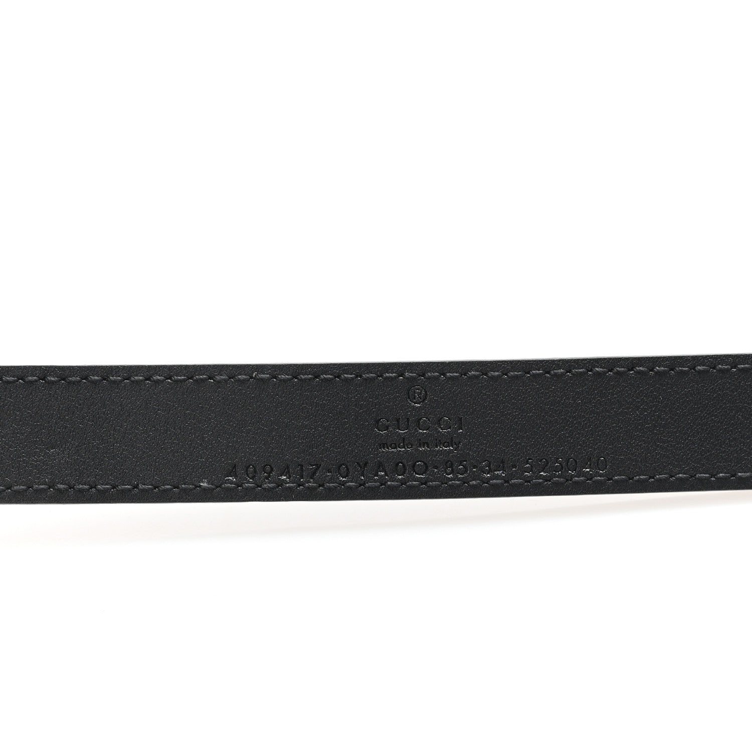 Gucci Calfskin Double G 20mm Belt 85 34 Black 3 of 4