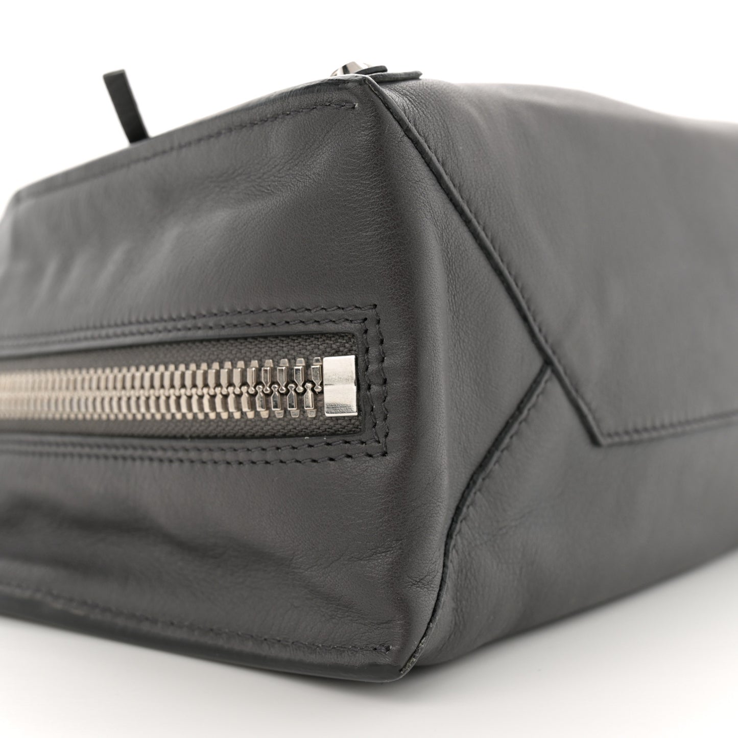 Veau Papier A6 Zip Around Tote Gris Fossile
