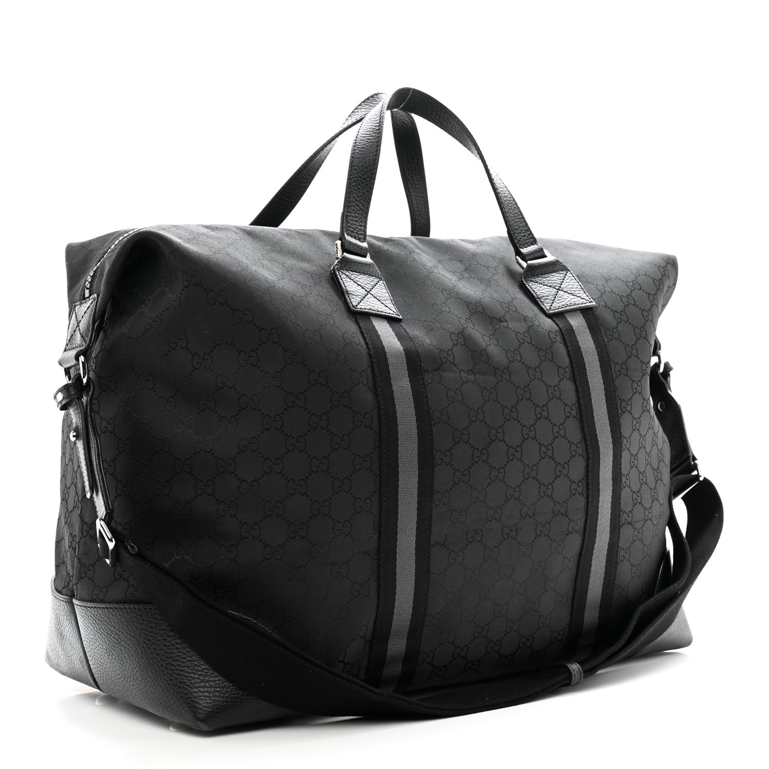 Gucci Nylon Monogram XL Duffle Bag Black 2 of 11