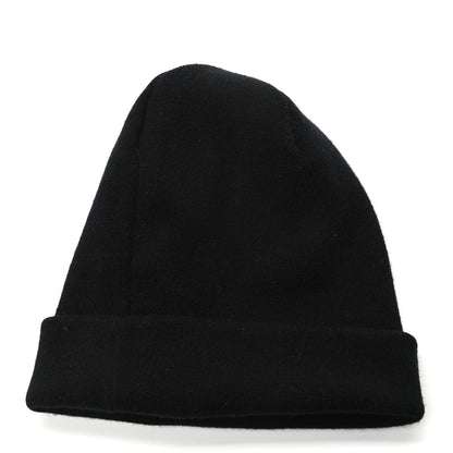 Chanel Cashmere CC Beanie Hat Black 3 of 5