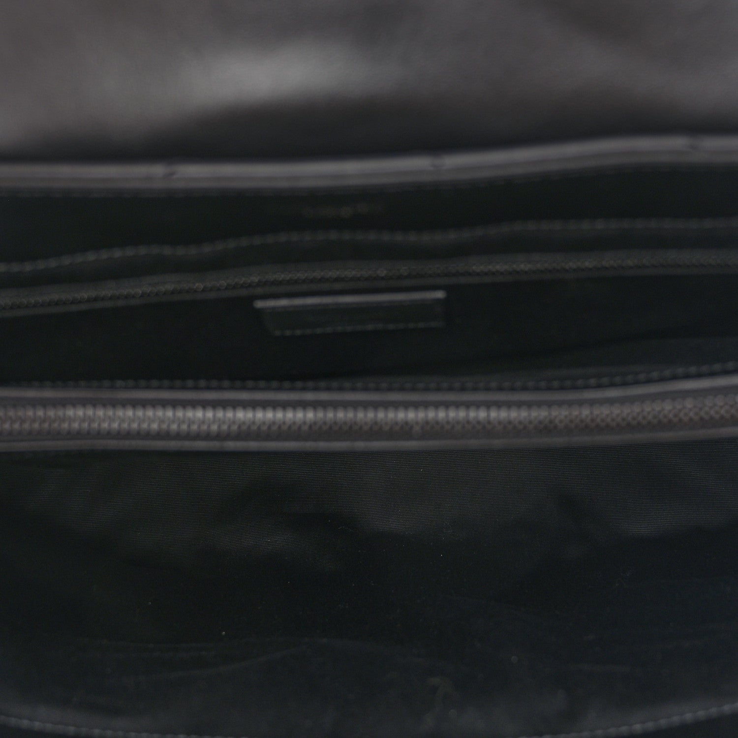 Saint Laurent Calfskin Y Quilted Monogram Monochrome Large Loulou Chain Satchel Black 5 of 12