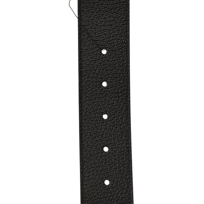 Gucci Textured Dollar Calfskin Double G 40mm Belt 85 34 Dark Cocoa 4 of 5