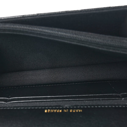 Chanel Shiny Caviar Quilted Flap Charm Wallet On Chain WOC Black 5 of 13