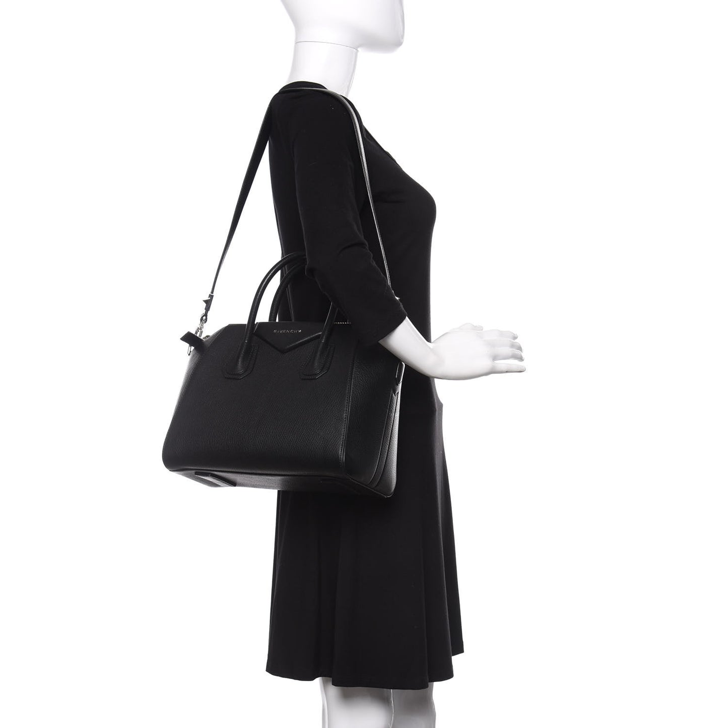 Sugar Goatskin Small Antigona Black