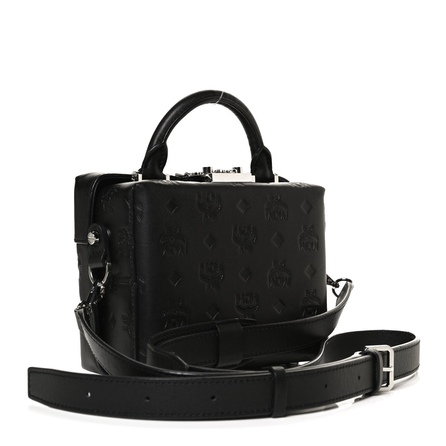 Calfskin Ottomar Monogram Small Berlin Crossbody Black