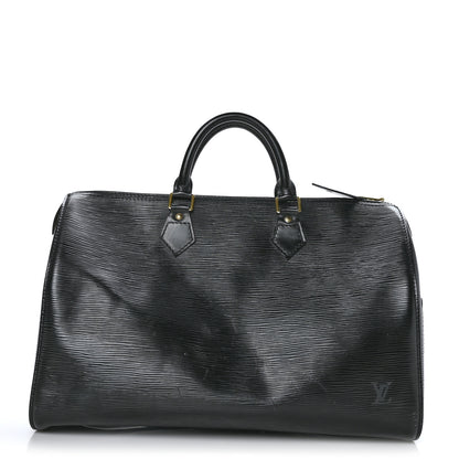 Louis Vuitton Epi Speedy 35 Black 1 of 12