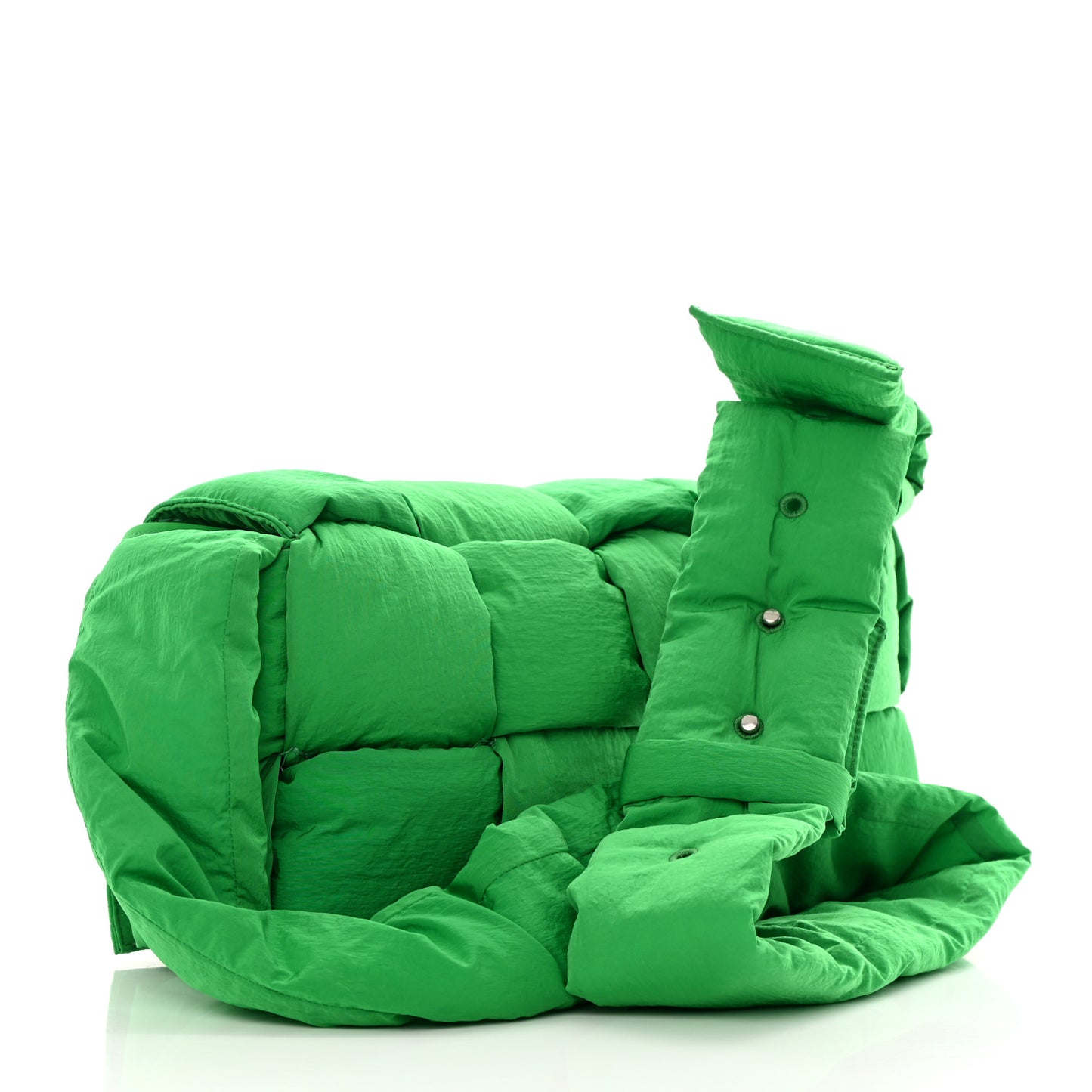 Nylon Intrecciato Padded Tech Cassette Bag Parakeet