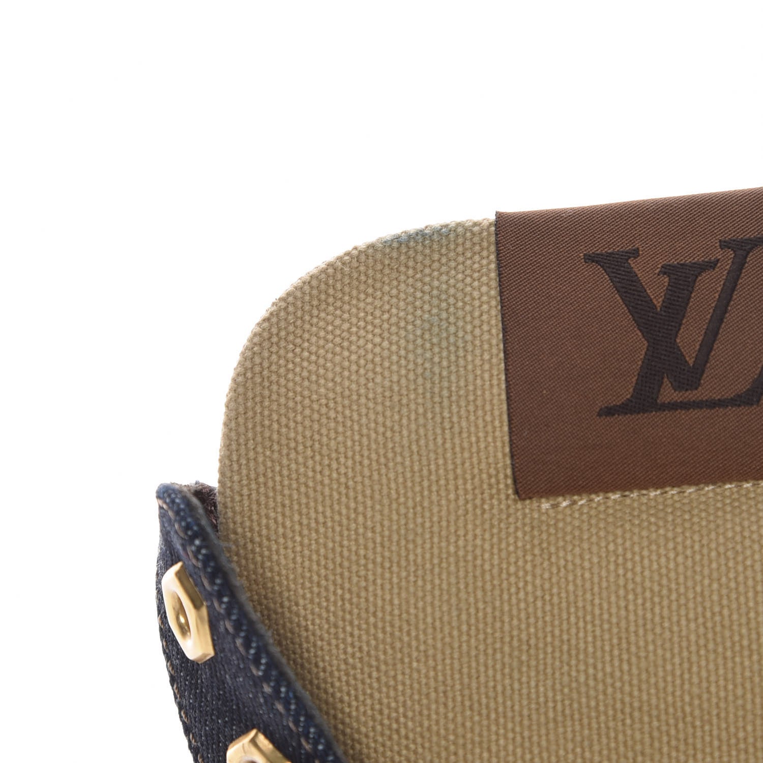 Louis Vuitton Denim Mens Oberkampf Ankle Boots 11 Marine 9 of 10