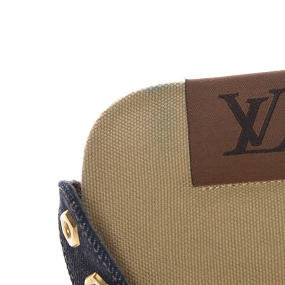 Louis Vuitton Denim Mens Oberkampf Ankle Boots 11 Marine 9 of 10