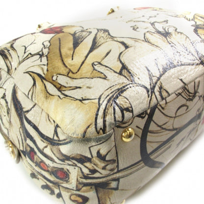 Prada X JAMES JEAN Cervo Lux Fairy Print Large Double Handle Boston Bag Prugna 5 of 12