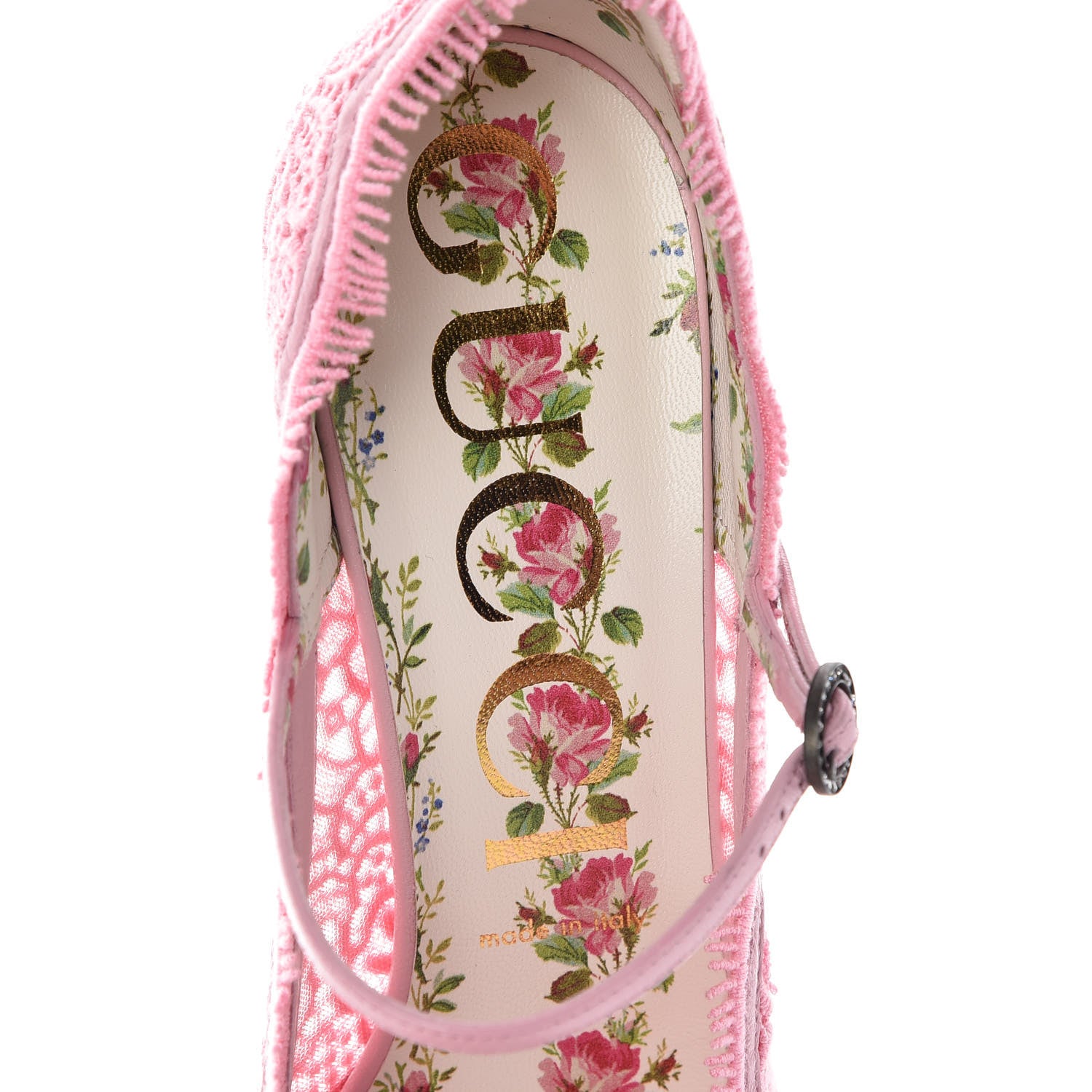 Gucci Lace Pizzo Venice 40 Soft Pink 6 of 10