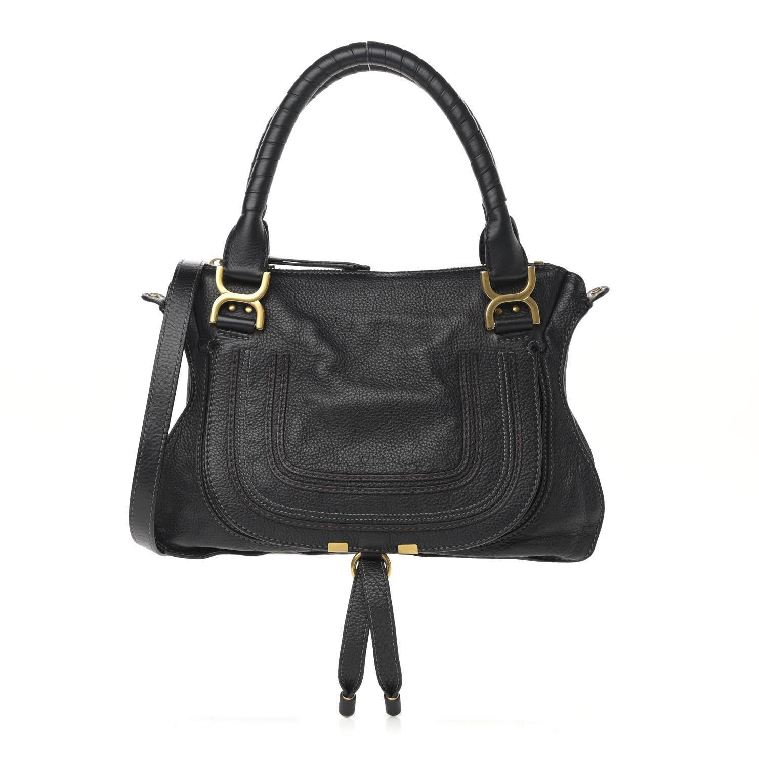Chloe Calfskin Medium Marcie Satchel Black 1 of 15