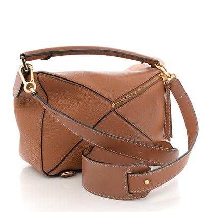 Loewe Calfskin Medium Puzzle Bag Tan 3 of 14