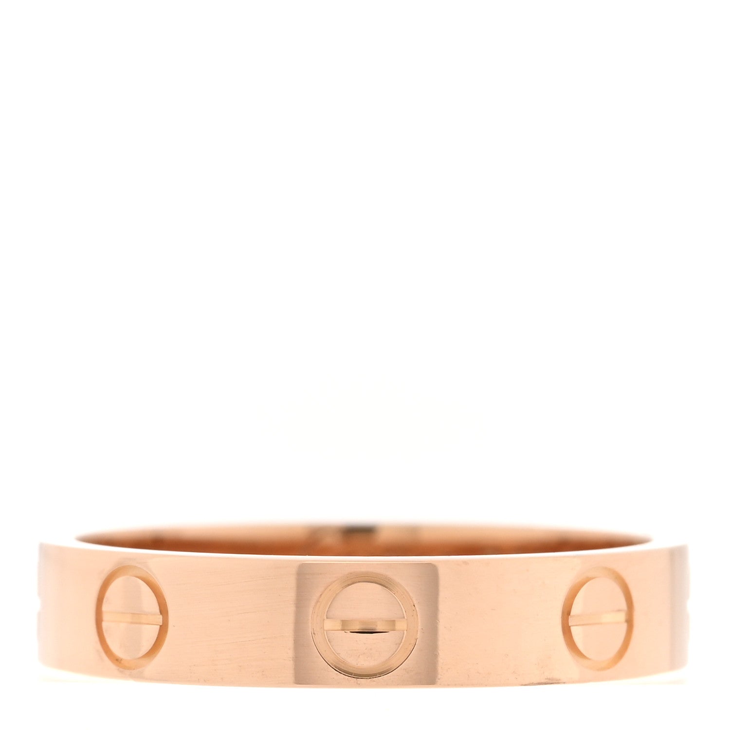 Cartier 18K Pink Gold 3.5mm LOVE Wedding Band Ring 51 5.75 1 of 5