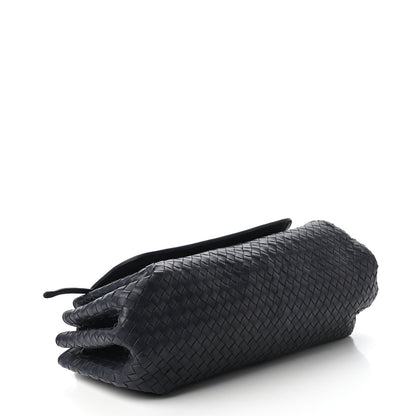 Bottega Veneta Nappa Intrecciato Messenger Bag Blue 4 of 10