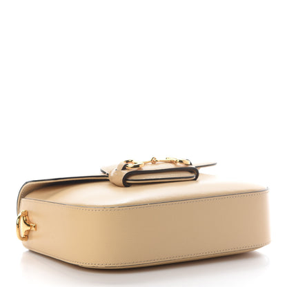 Gucci Azalea Calfskin Web Mini Horsebit 1955 Shoulder Bag Bubble Tea 3 of 8