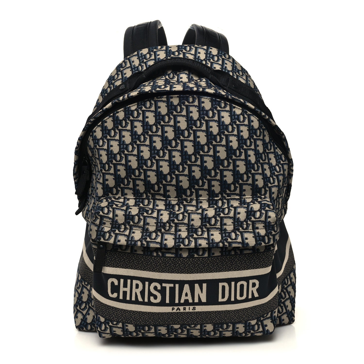 Christian Dior Oblique Diortravel Backpack Blue 1 of 8