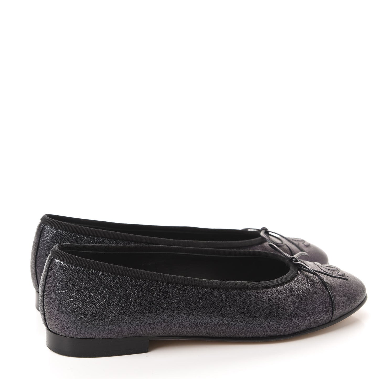 Caviar CC Cap Toe Ballerina Flats 38 Black
