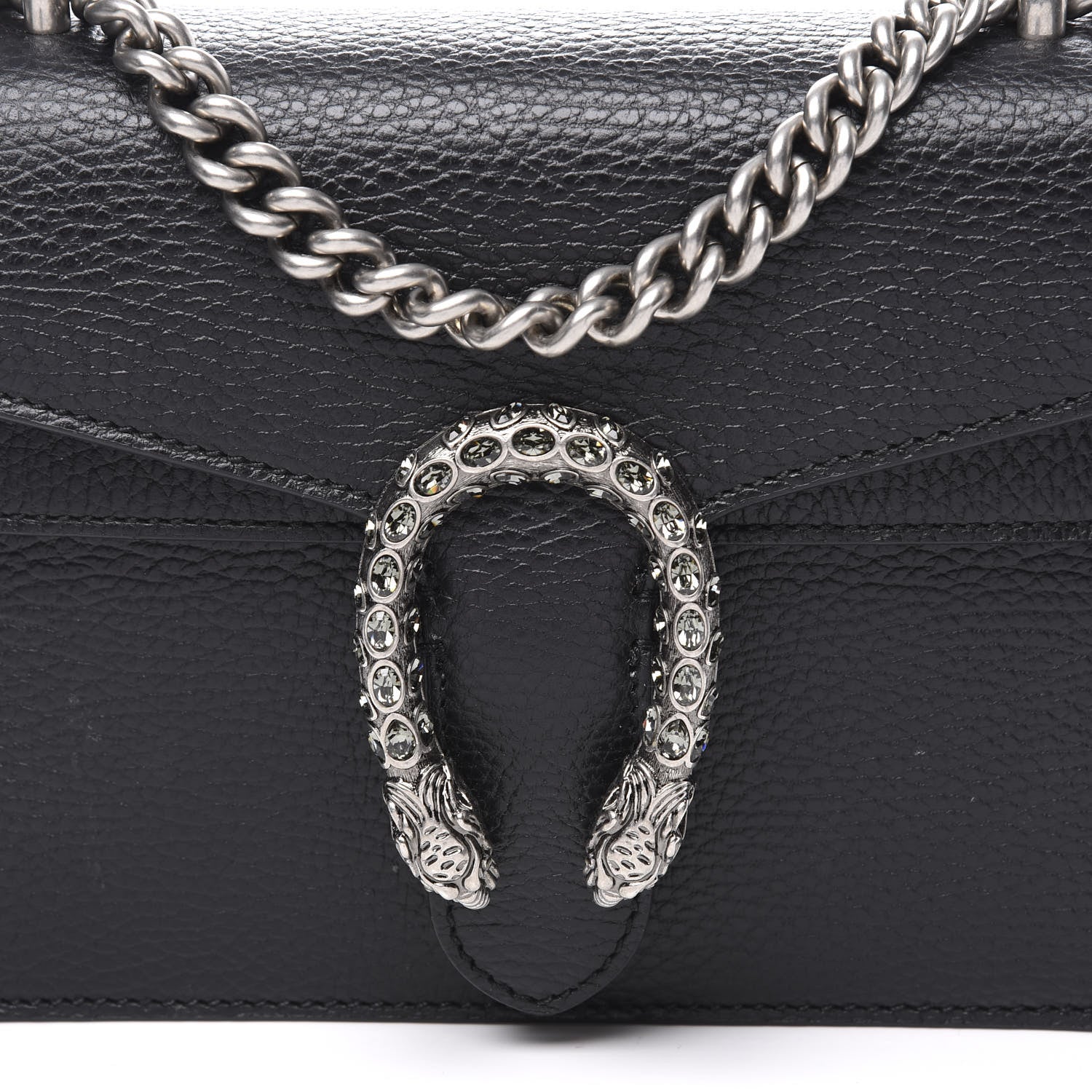 Gucci Calfskin Mini Dionysus Shoulder Bag Black 12 of 12