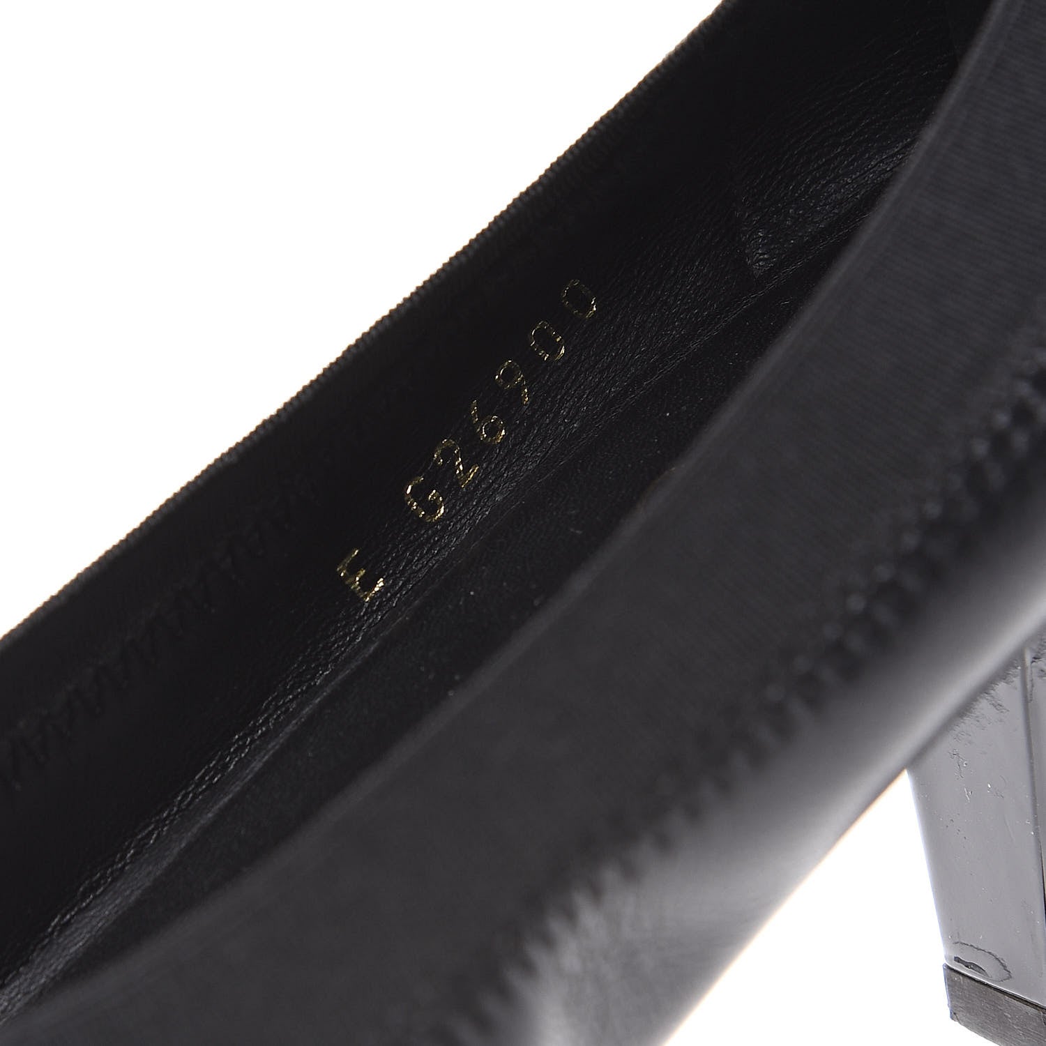 Chanel Lambskin Patent CC Elastic Cap Toe Ballerina Pumps 39.5 Black 9 of 11